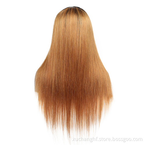 HanFan Ombre Human Hair Full HD Lace Wig For Black Women Mink Cambodian Virgin Hair Lace Frontal Wig Pre Plucked With Baby Hair
